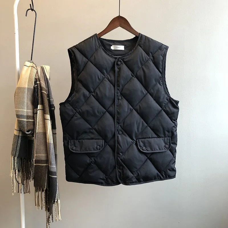 Anaïs Women's Quilted Vest - flat lay
