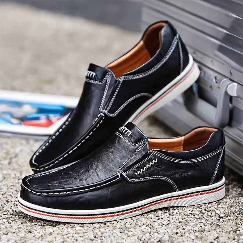 Tristan Men's Loafers - fabric and finish detail
