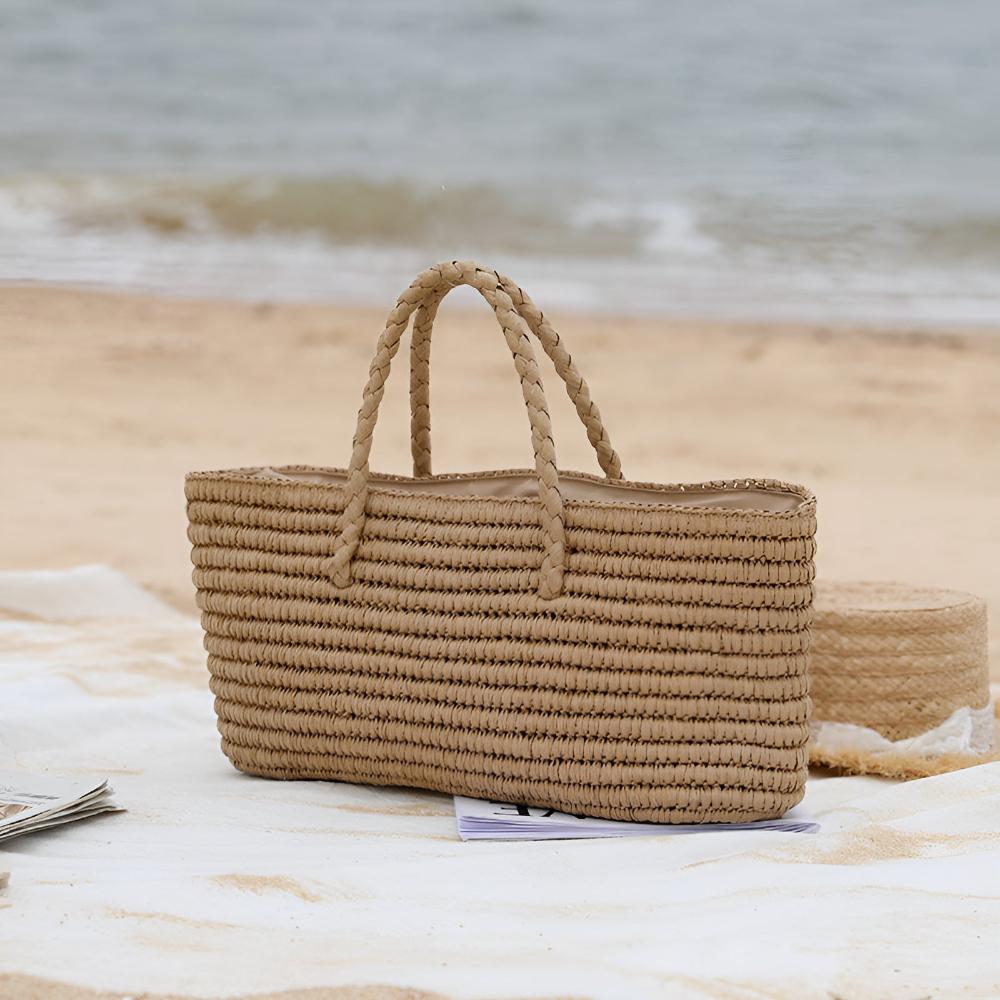 Handwoven Straw Tote Bag