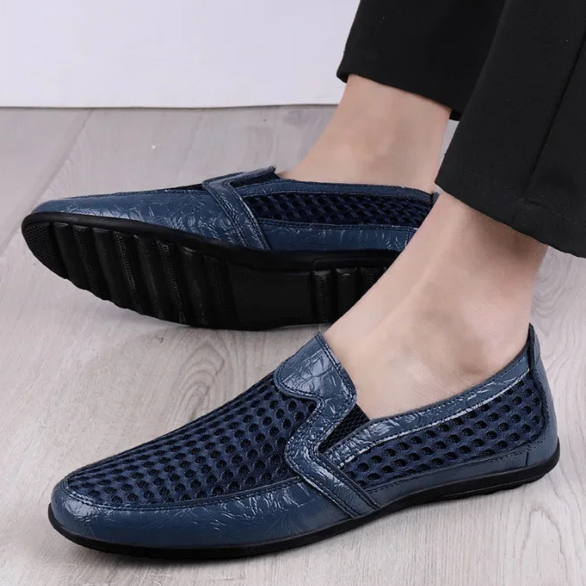 Beatrix Women's Loafers - fabric and finish detail