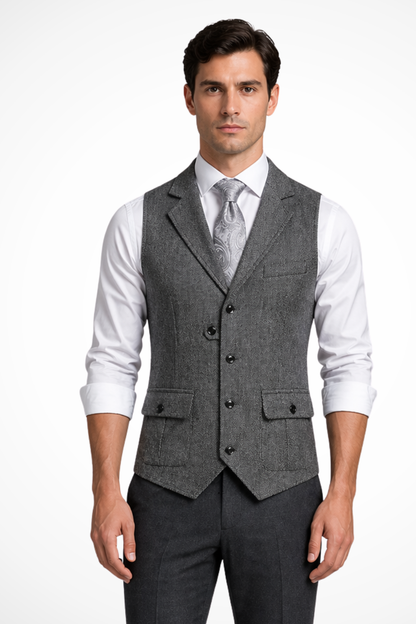 Theo Men's Vest - back view