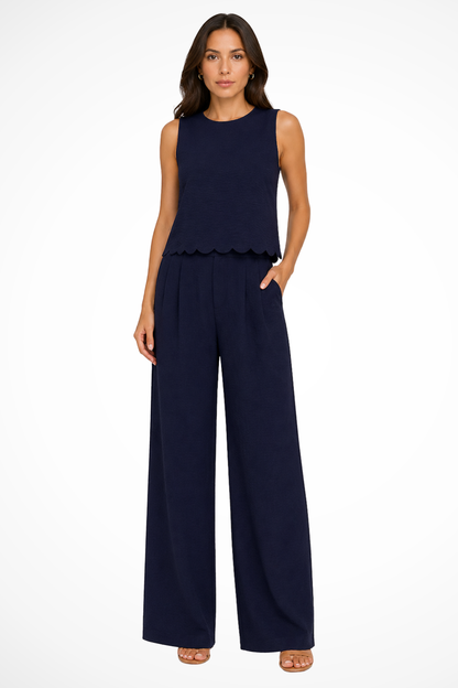 Jolie Women's Wide Leg Trousers - close-up detail