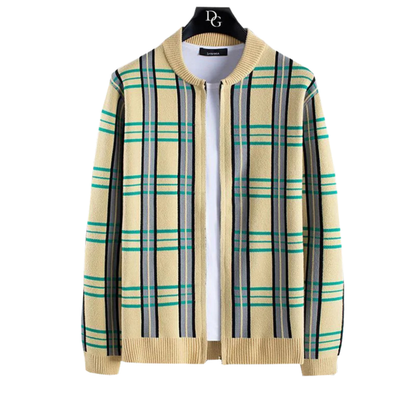 Elsie Women's Plaid Cardigan - styled view