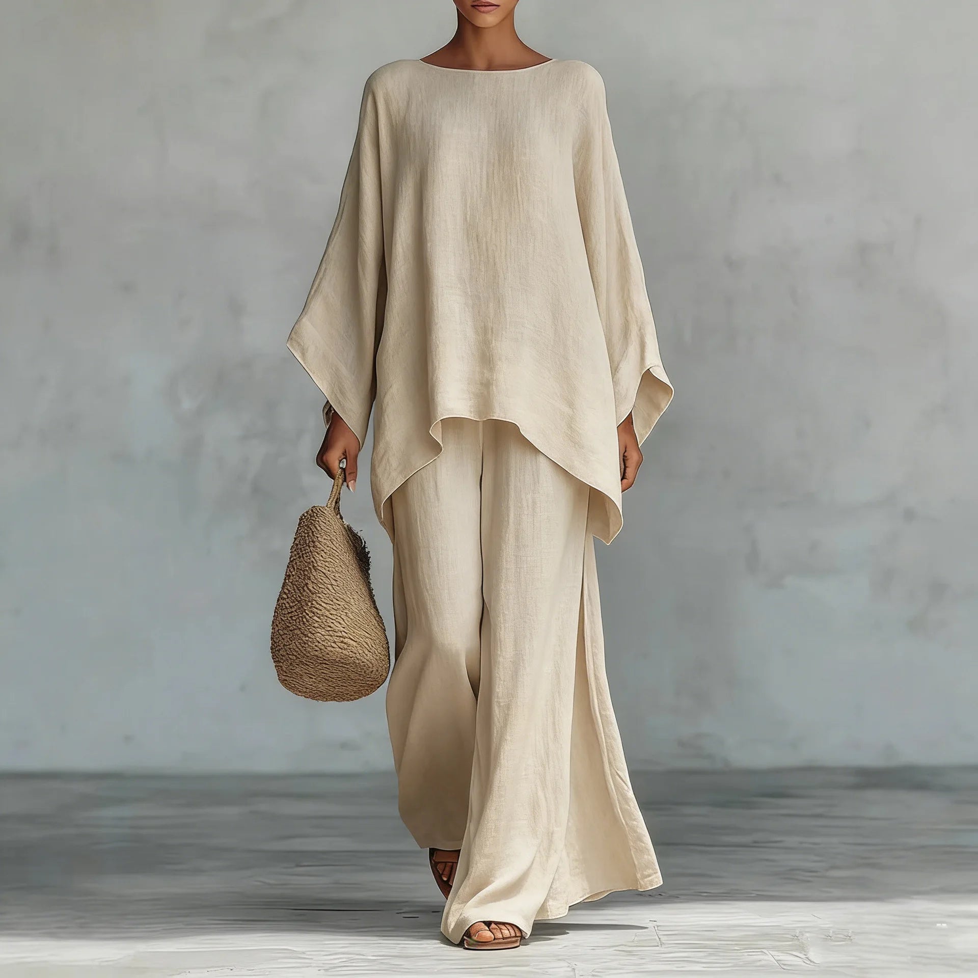 Thea Women's Linen Linen Resort - close-up detail