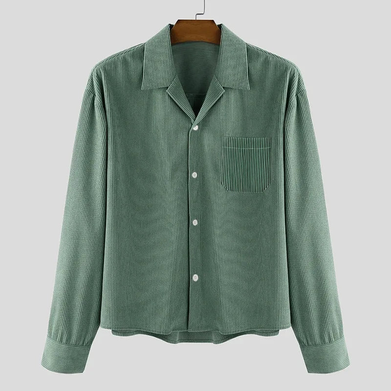 Vera Women's Corduroy Overshirt - styled view