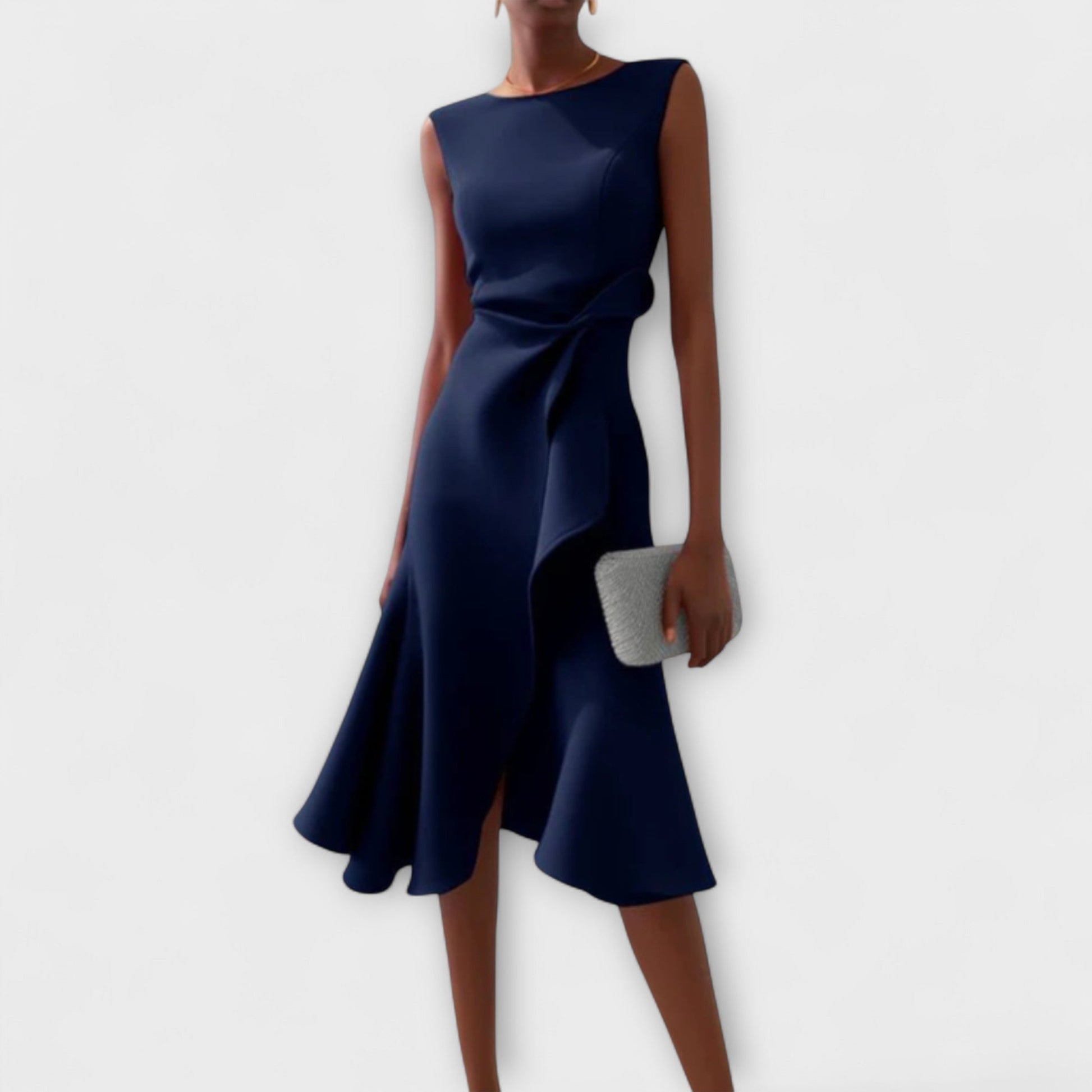 Anouk Women's Asymmetric Midi Dress - styled view