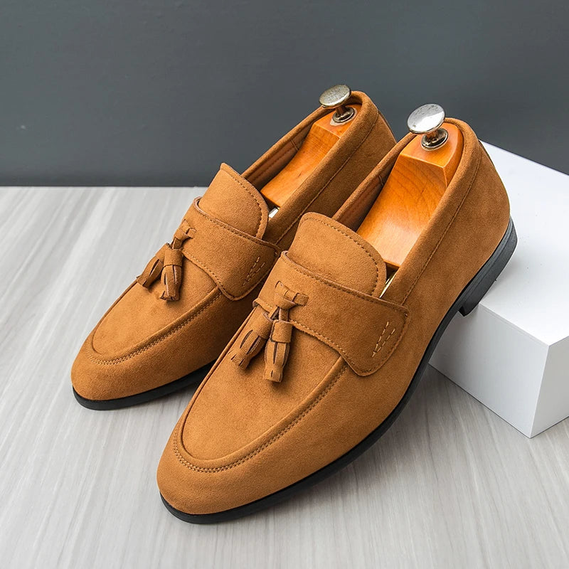 Fleur Women's Suede Loafers - front view