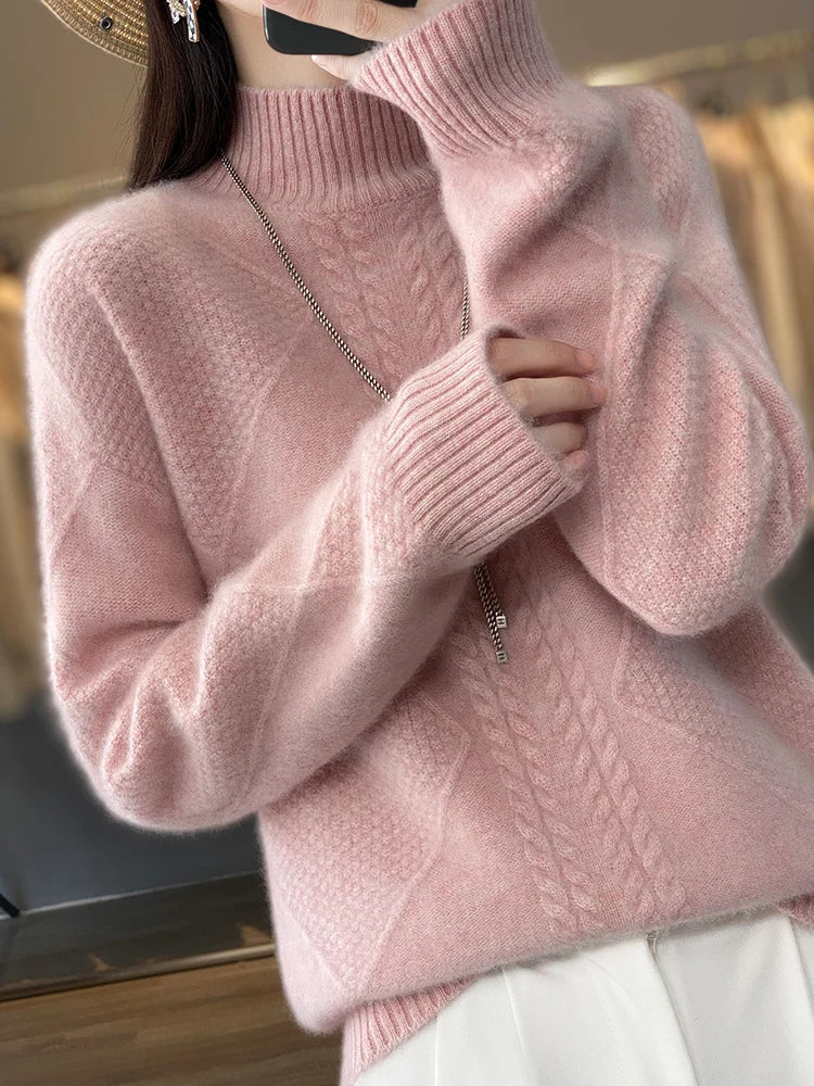 Selma Women's Sweater - fabric and finish detail