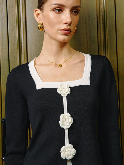 Ivy Women's Floral Top - fabric and finish detail