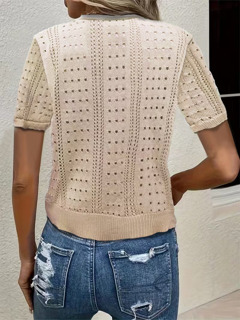Maren Women's Cardigan - fabric and finish detail