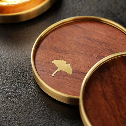 Birch Coasters - fabric and finish detail