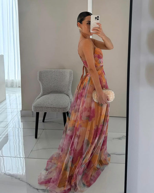 Tilda Women's Pleated Maxi Dress - styled view