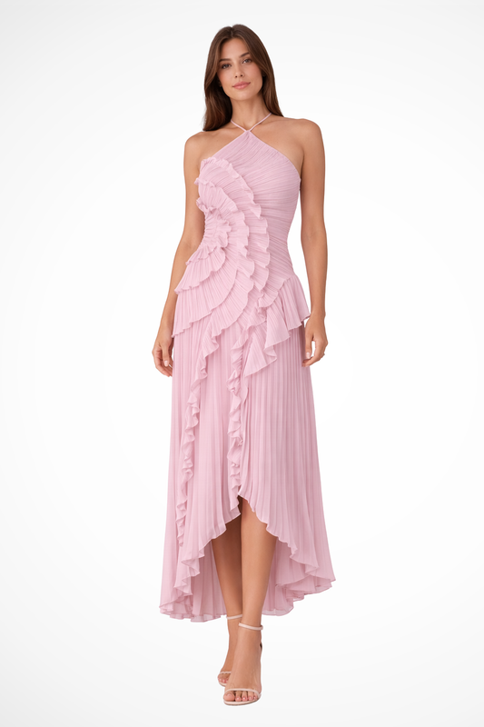Yvette Women's Ruffled Dress - front view