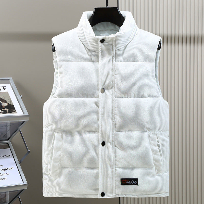 Tristan Men's Puffer Jacket - fabric and finish detail