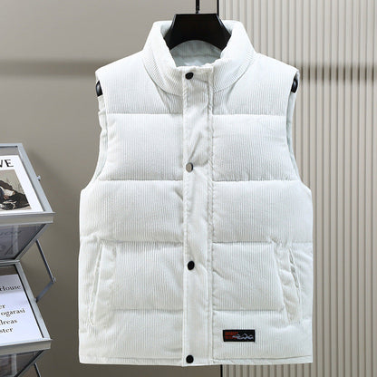 Tristan Men's Puffer Jacket - fabric and finish detail