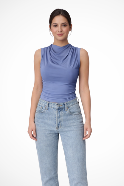 Iris Women's Top - fabric and finish detail