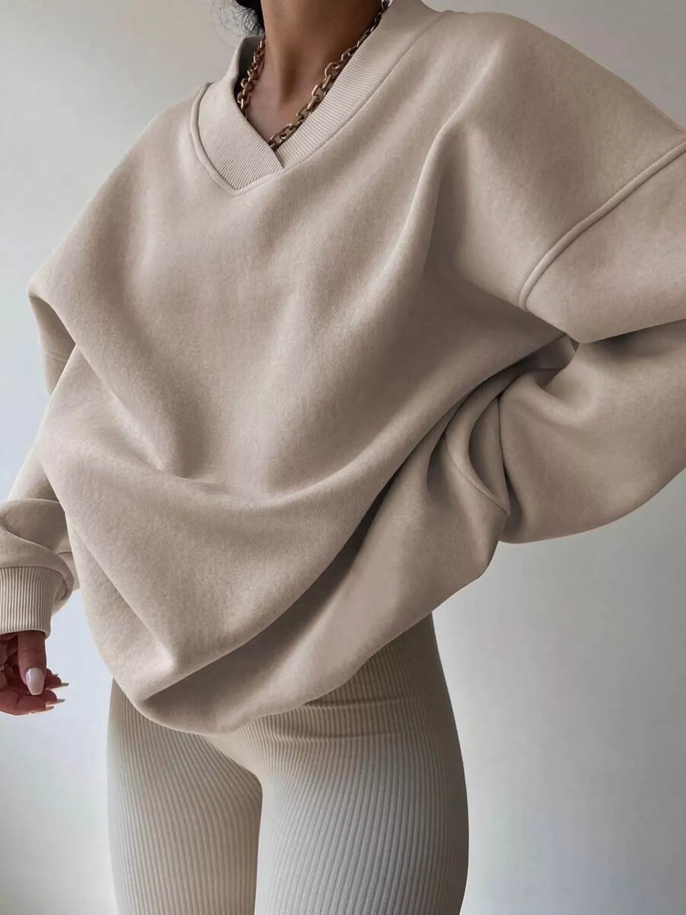 Margot Women's Oversized Sweater - close-up detail