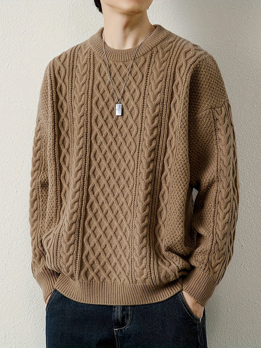 Rowan Women's Cable Knit Sweater - styled view