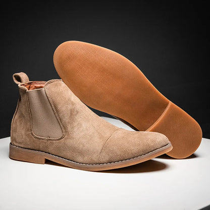 Vera Women's Suede Chelsea Boots - close-up detail