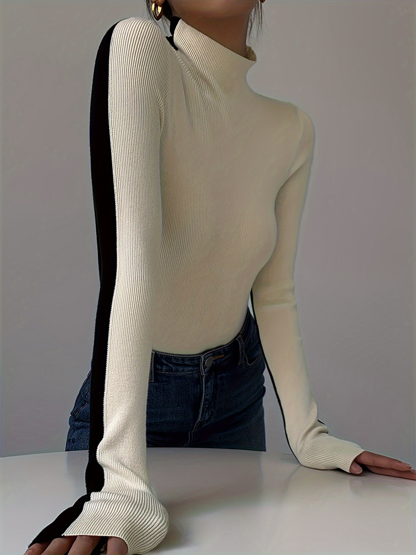 Esme Women's Knit Turtleneck - front view