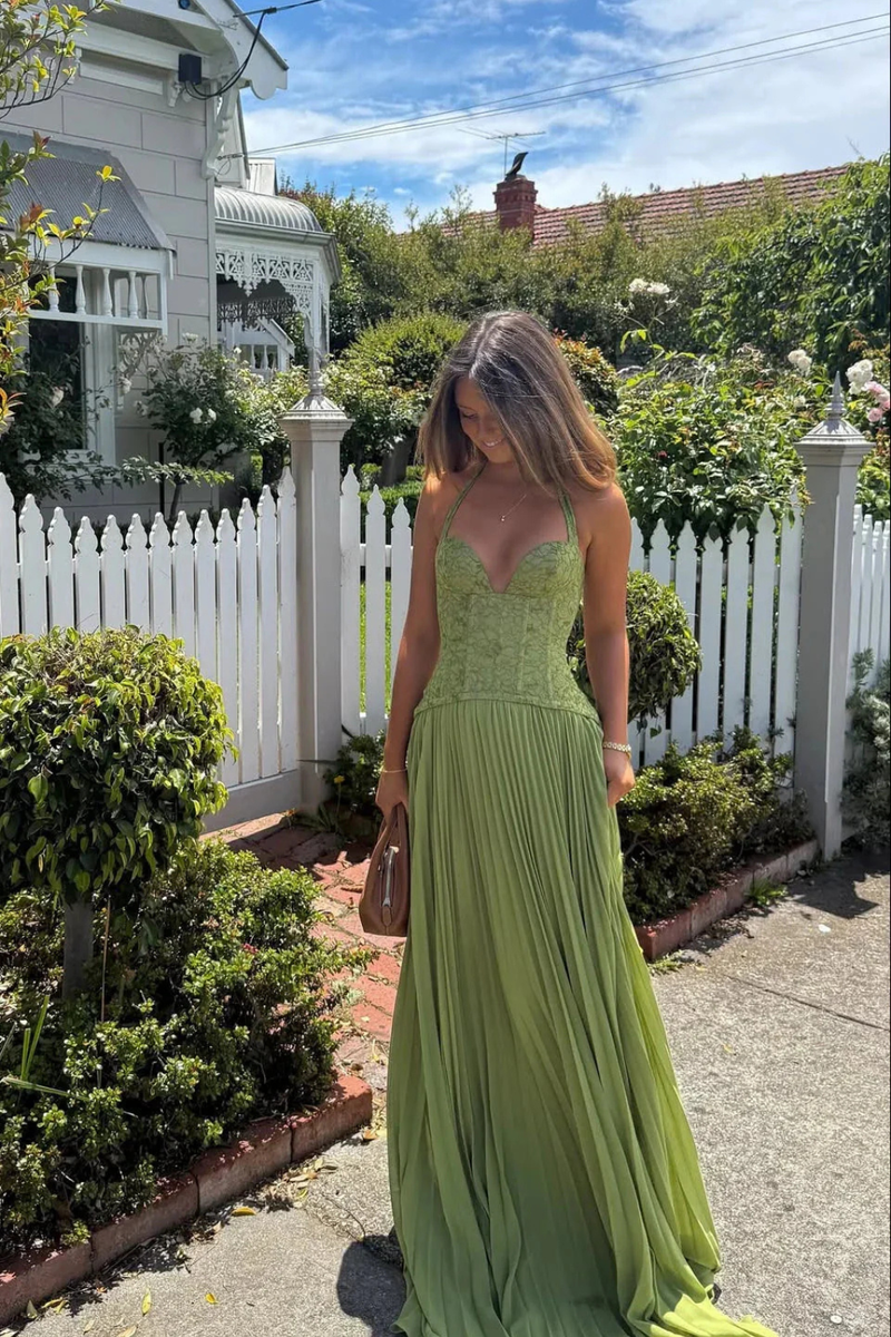Tilda Women's Pleated Maxi Dress - back view