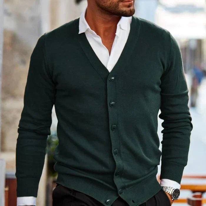 Bruno Men's Cardigan - back view