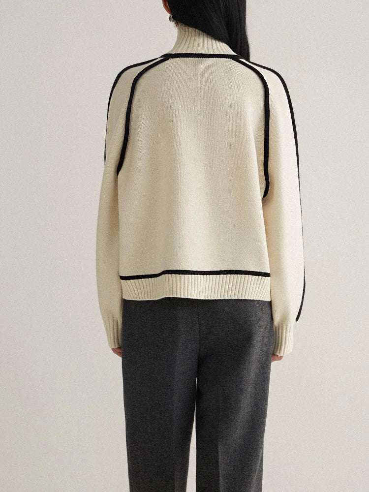 Juliette Women's Knit Turtleneck - shown in use