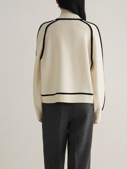 Juliette Women's Knit Turtleneck - shown in use