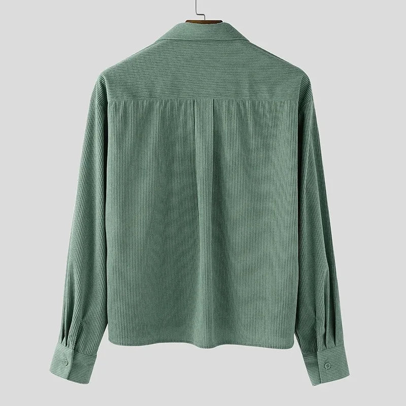 Vera Women's Corduroy Overshirt - fabric and finish detail