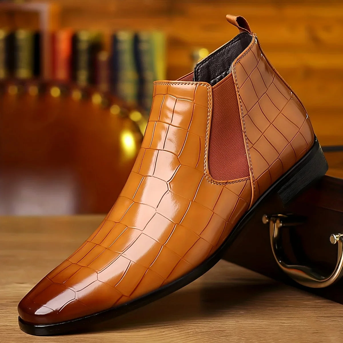 Ava Women's Chelsea Boots - fabric and finish detail