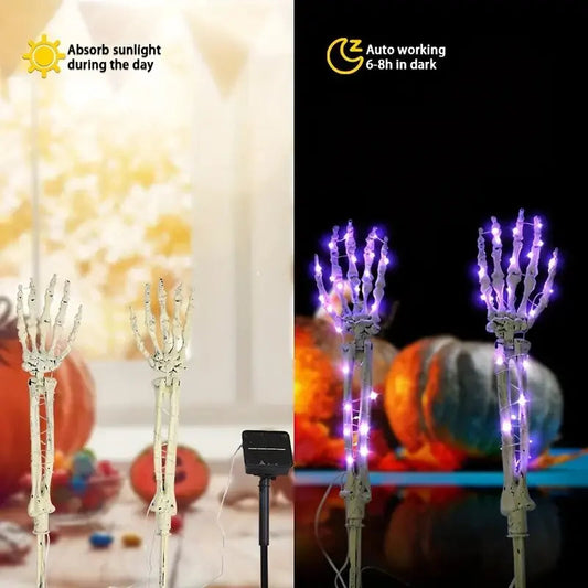 Slate Solar Lights - styled view