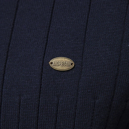 Tristan Men's Sweater - fabric and finish detail