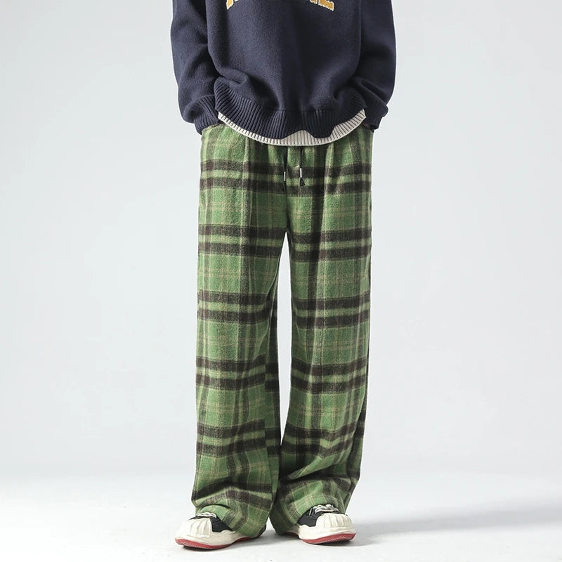 Nora Women's Plaid Joggers - fabric and finish detail
