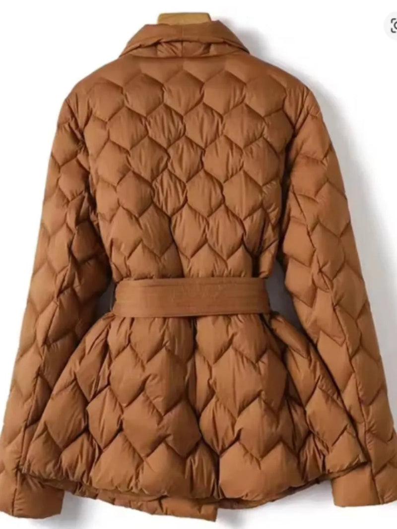 Opal Women's Quilted Coat - styled view