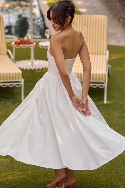 Anaïs Women's Midi Dress - fabric and finish detail