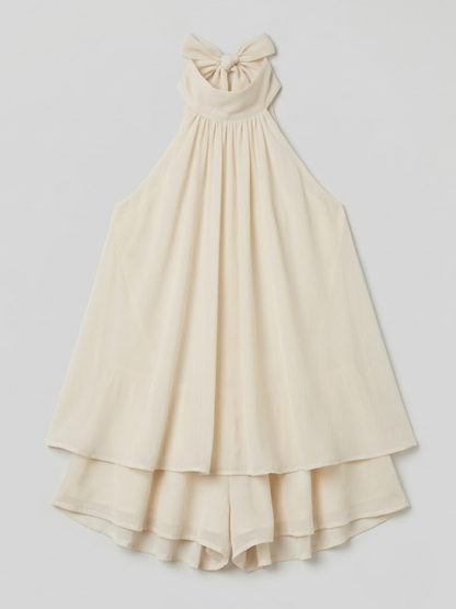 Lila Women's Pleated Mini Dress - close-up detail