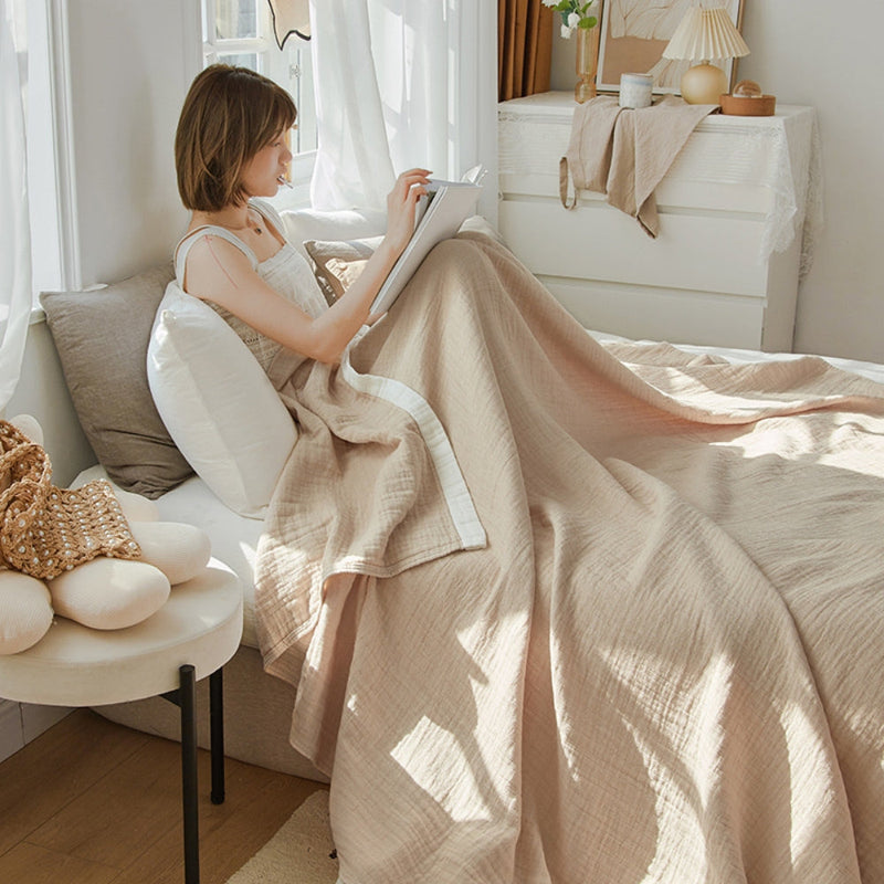 Cove Deluxe Muslin Cotton Multi-Layer Blanket | Cotton, Year-Round