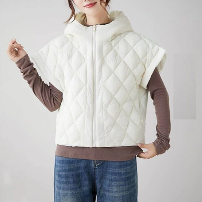 Mabel Women's Quilted Vest - styled view