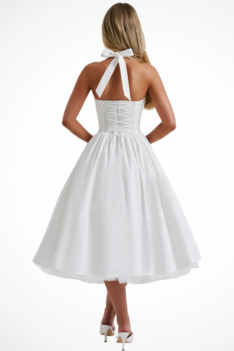 Vienna Women's Midi Dress - back view