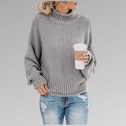 Selma Women's Oversized Sweater - close-up detail