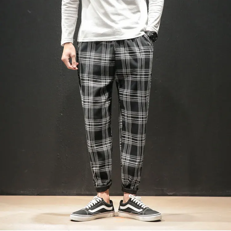 Ines Women's Plaid Trousers - flat lay