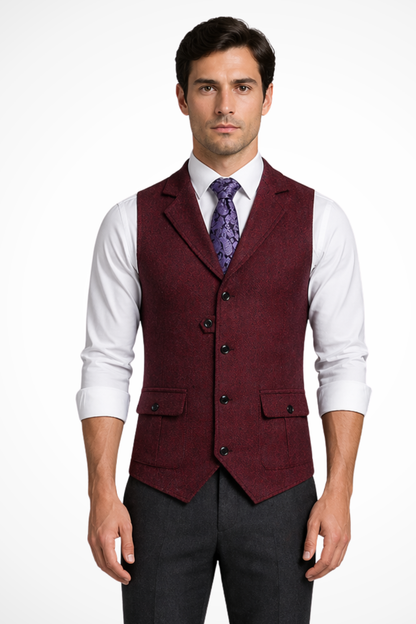 Theo Men's Vest - full-length view