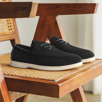 Astrid Women's Suede Loafers - front view