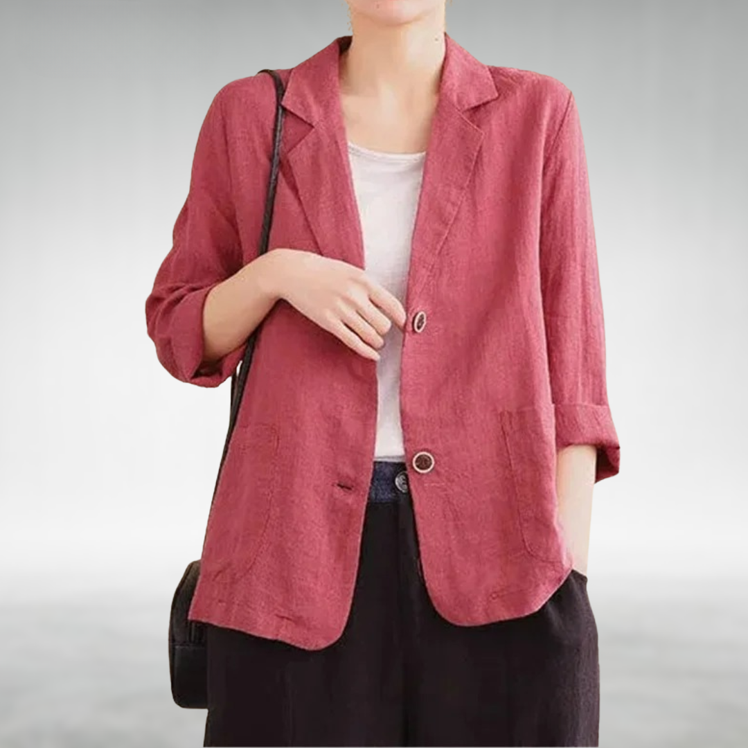 Zadie Women's Blazer - fabric and finish detail