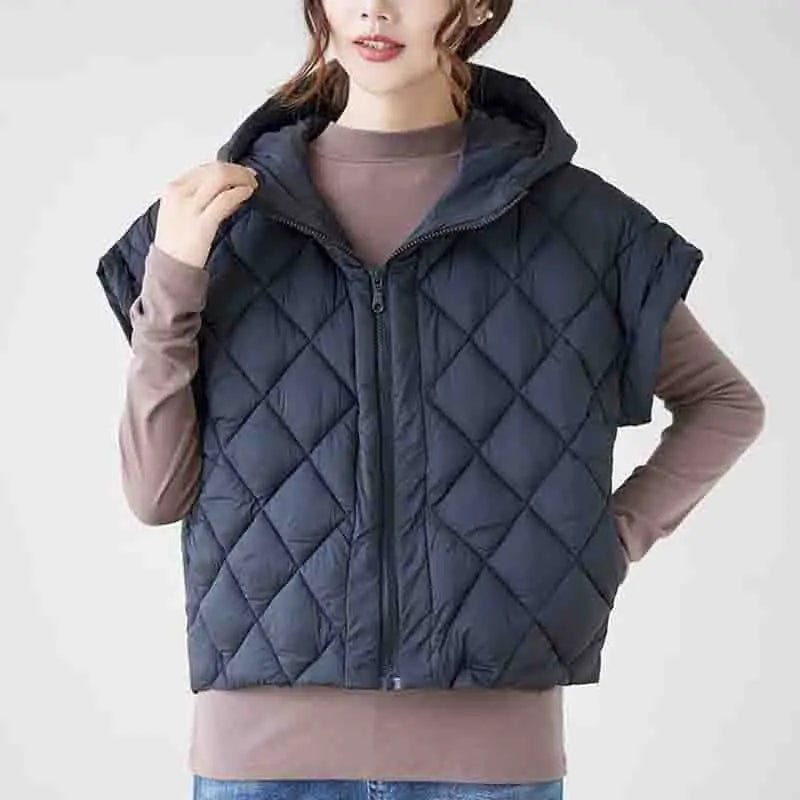 Mabel Women's Quilted Vest - full-length view