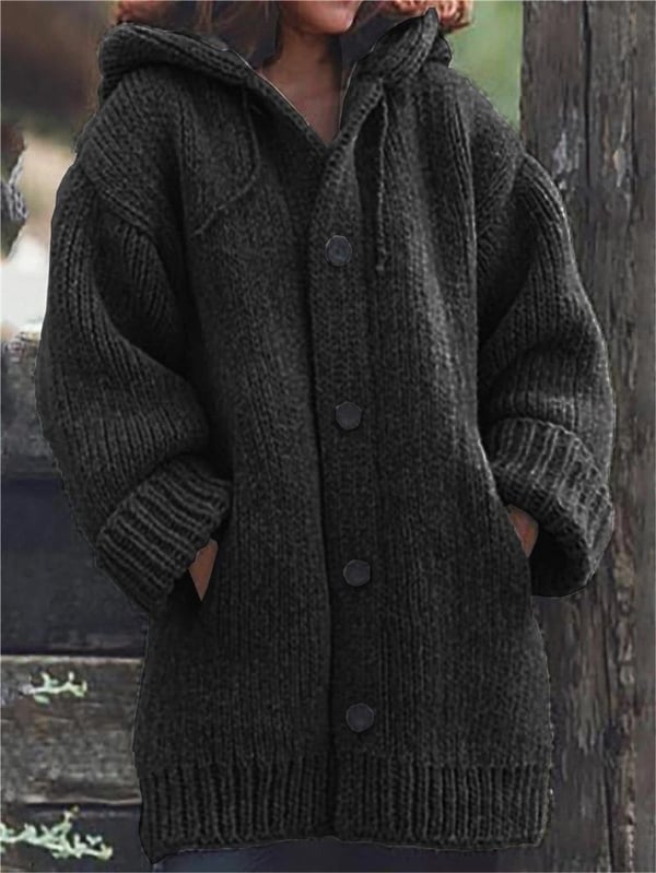 Tamsin Women's Oversized Cardigan - fabric and finish detail