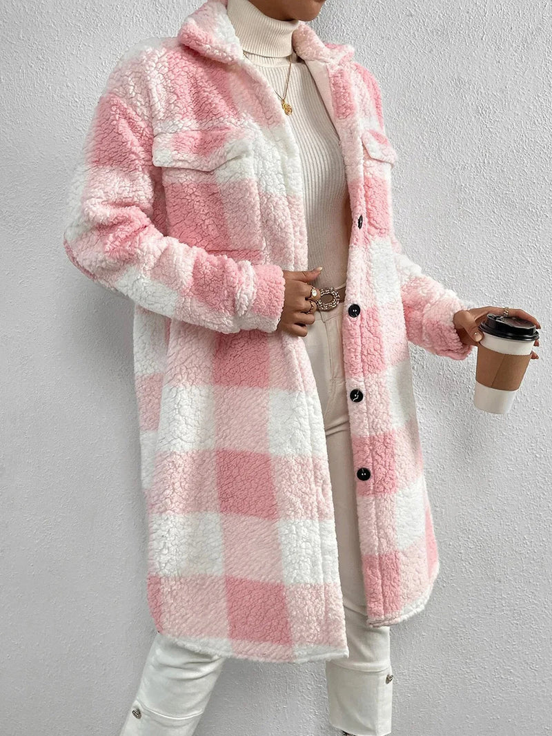 Ottilie Women's Plaid Jacket - full-length view