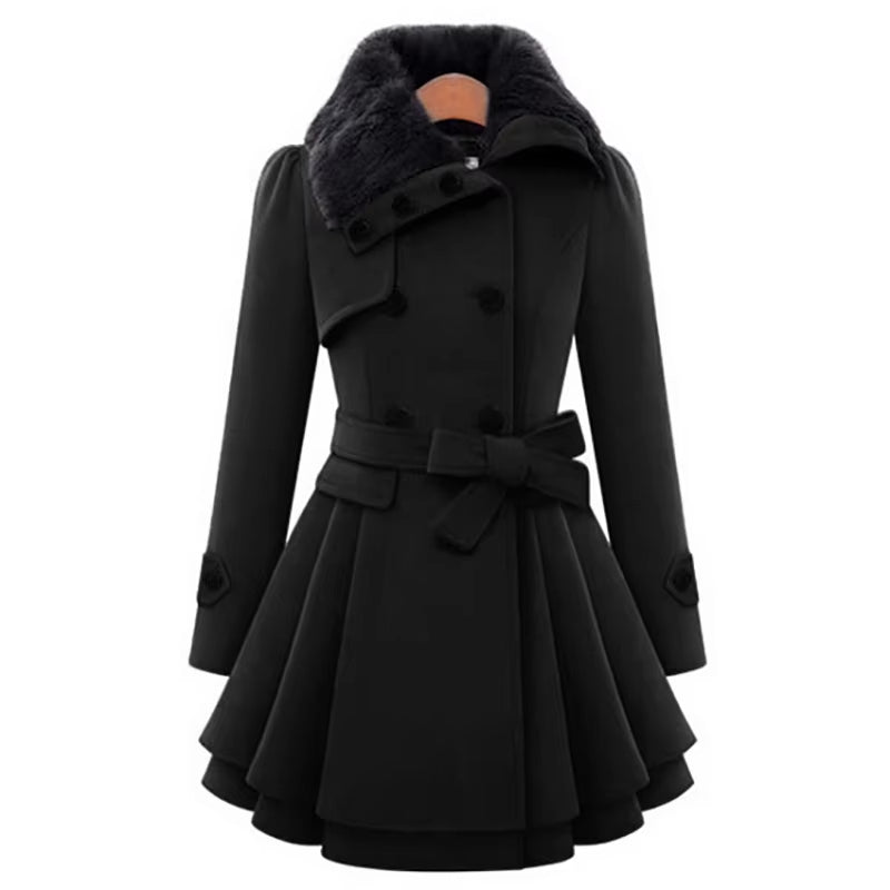 Eloise Women's Coat - fabric and finish detail