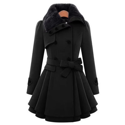 Eloise Women's Coat - fabric and finish detail