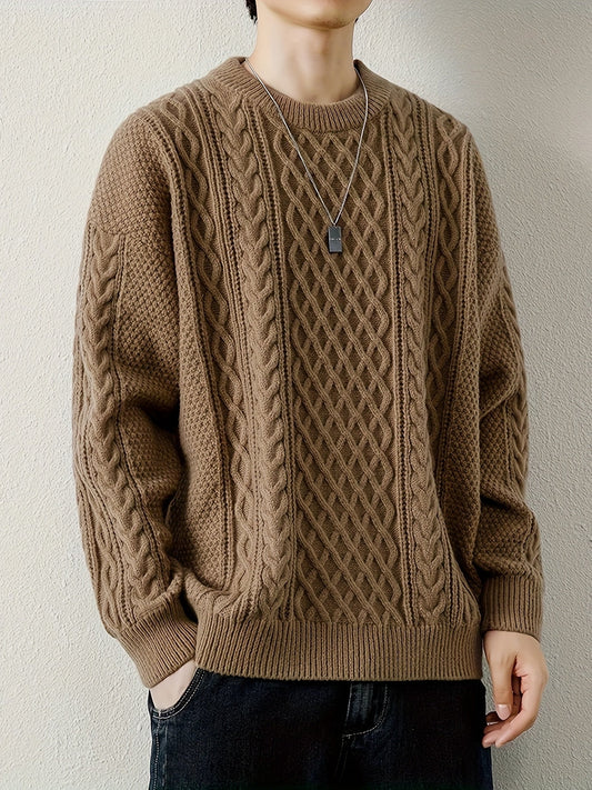 Rowan Women's Cable Knit Sweater - front view